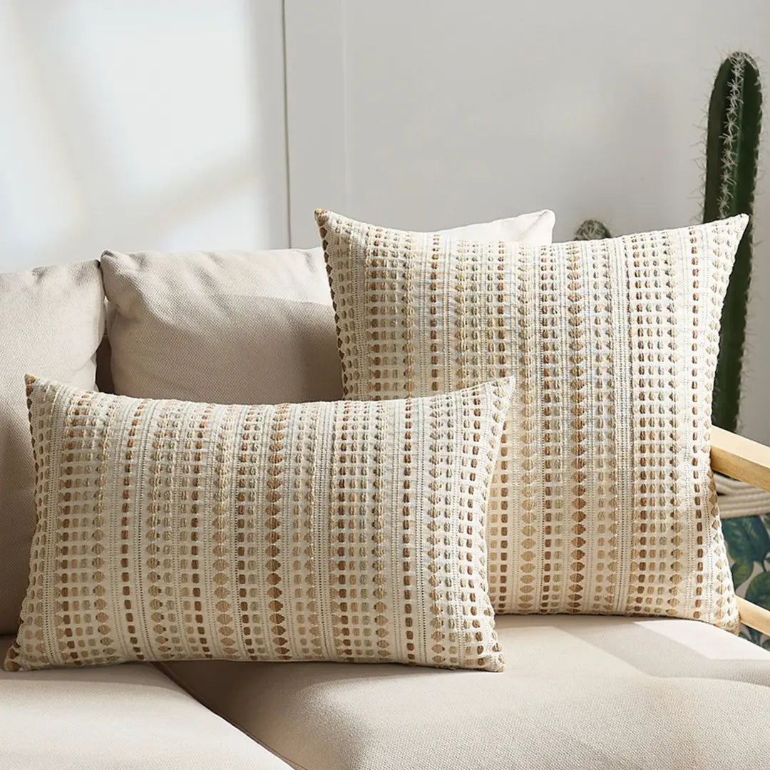 A&L °06 Modern Cushion Covers – Geometric Embroidered Cushion
