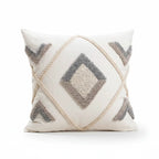 A&L °07 Bohemian Decorative Cushion Cover – Tufted Geometric Design