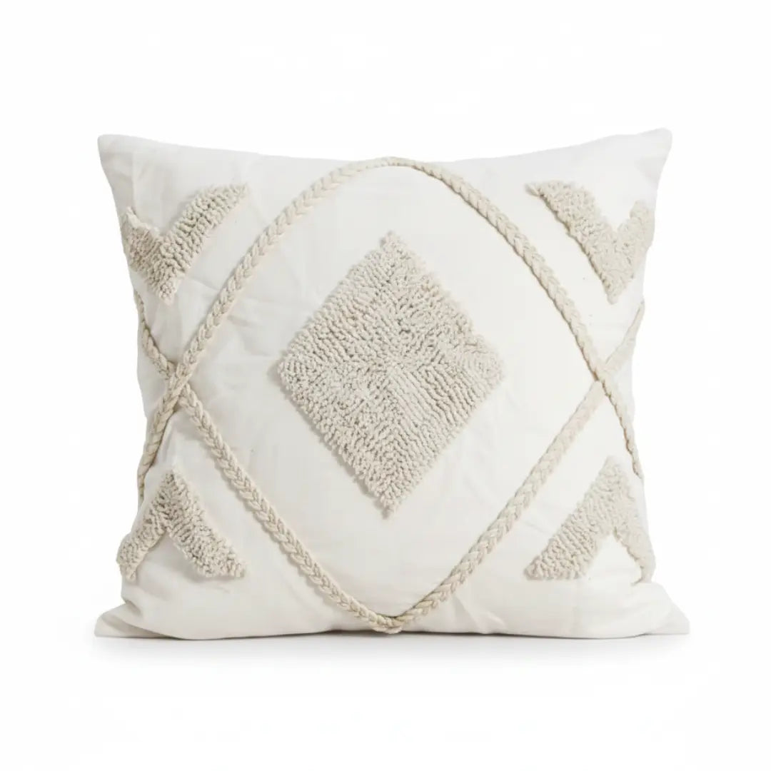 A&L °07 Decorative Bohemian Cushion - Tufted Diamond Design