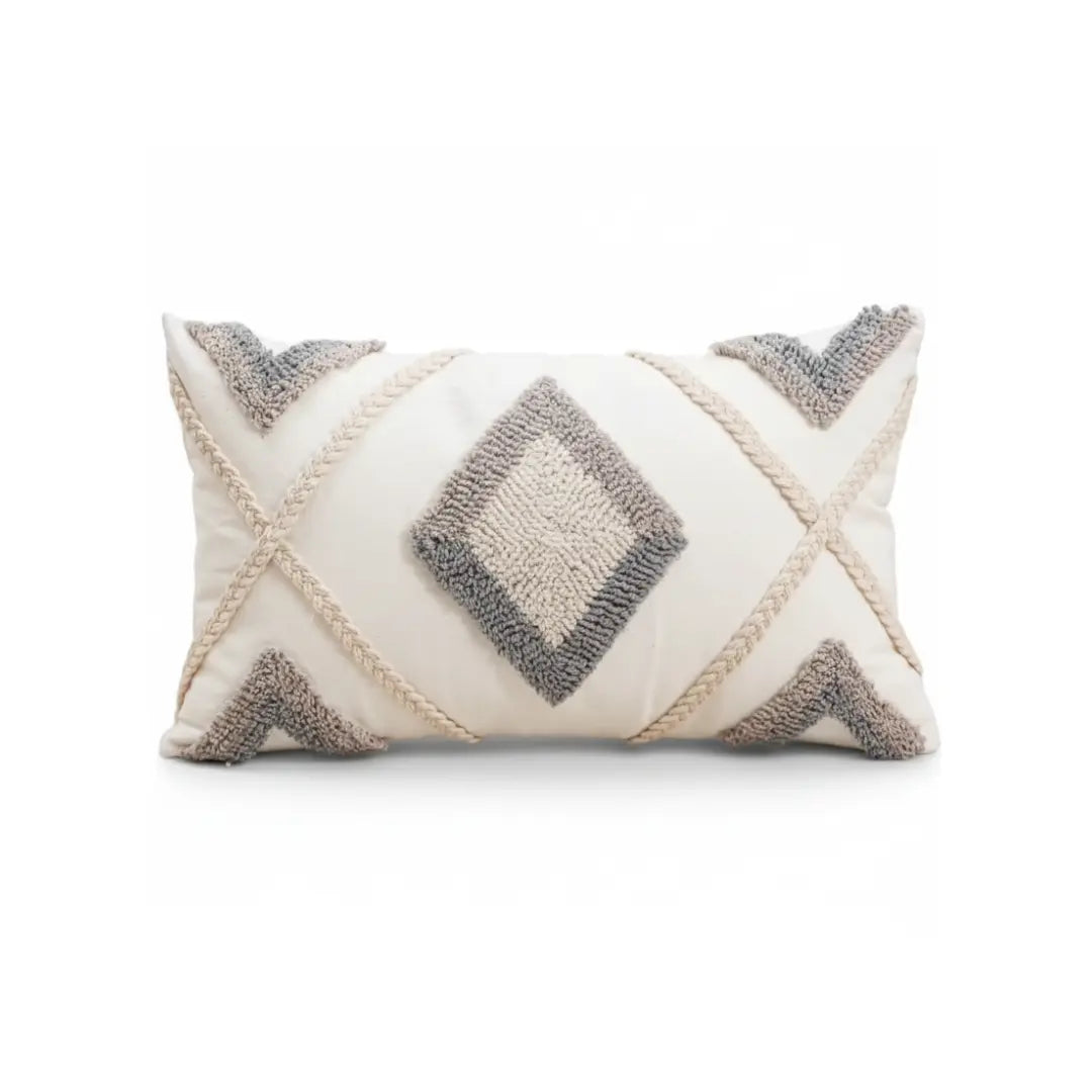 A&L °08 Decorative Bohemian Cushion - Tufted Diamond Design