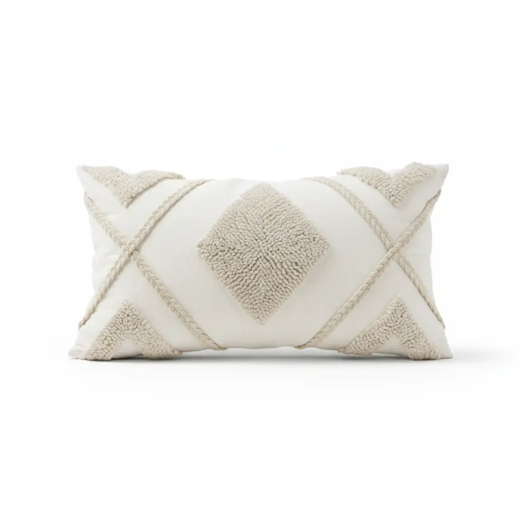 A&L °08 Decorative Bohemian Cushion - Tufted Diamond Design