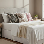 A&L °101 Leaf Pattern Cushion Cover - Decorative Throw Cushion
