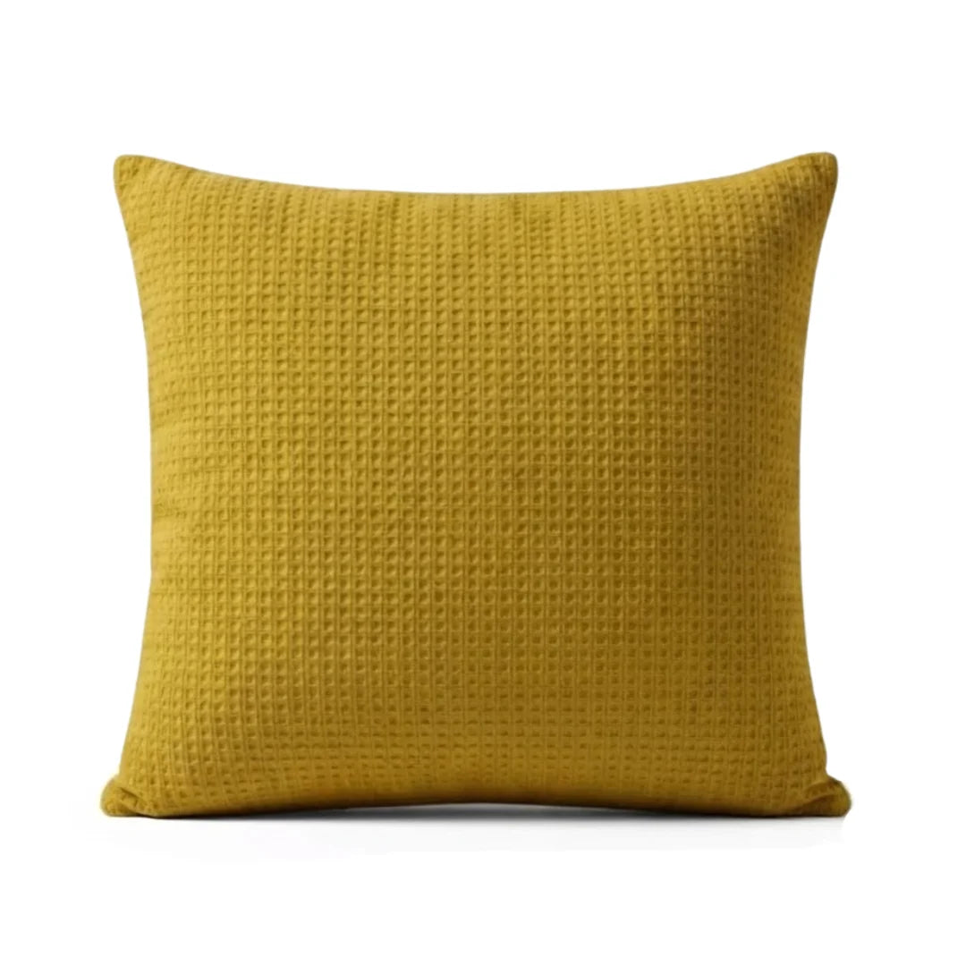 A&L °106 Textured Waffle Cushion Cover - Soft Chenille Sofa Cushion