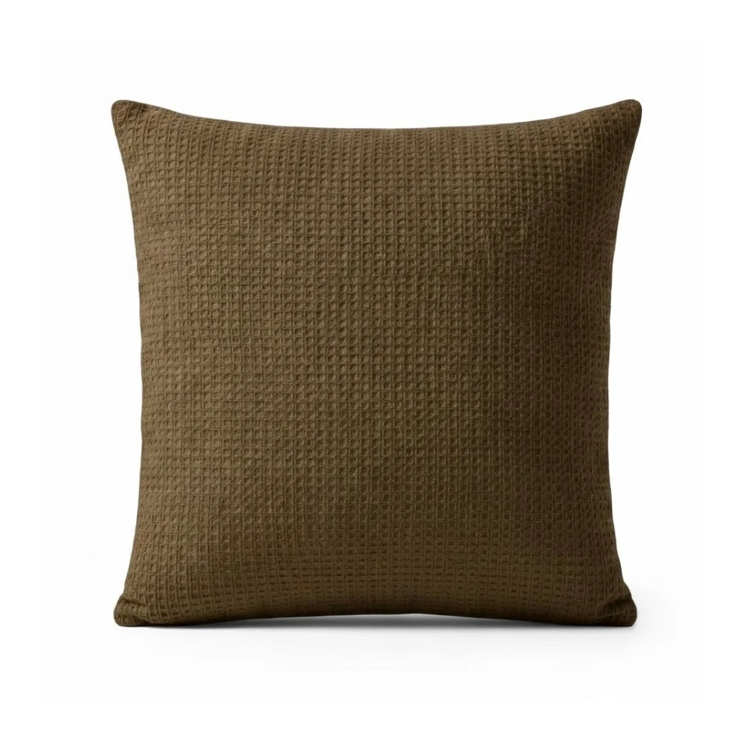A&L °106 Textured Waffle Cushion Cover - Soft Chenille Sofa Cushion