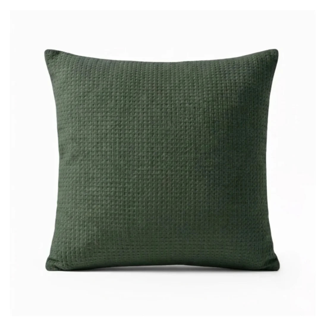 A&L °106 Textured Waffle Cushion Cover - Soft Chenille Sofa Cushion