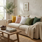 A&L °106 Textured Waffle Cushion Cover - Soft Chenille Sofa Cushion