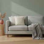 A&L °108 White Textured Cushion Cover - Soft Faux Fur Throw Cushion