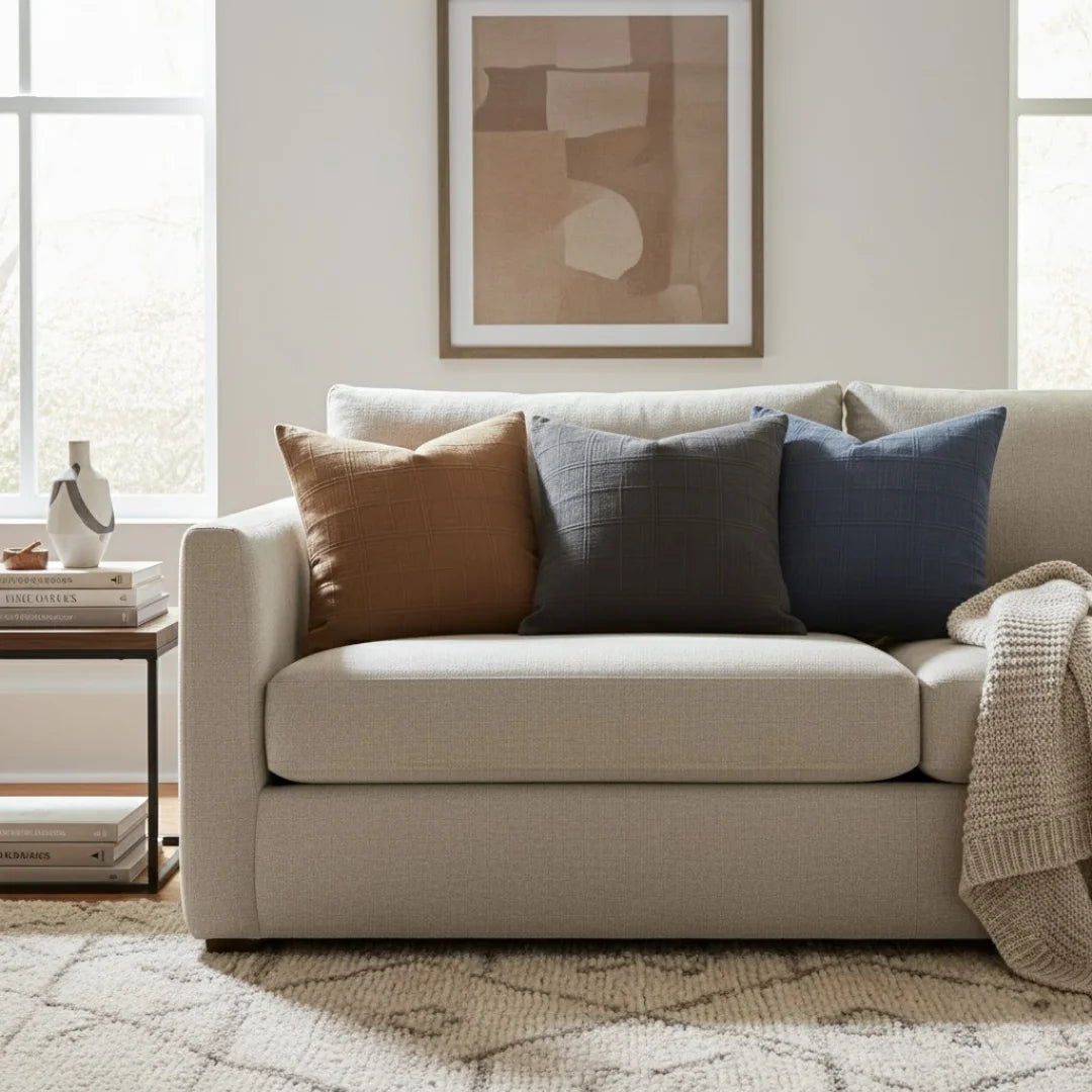 A&L °113 Plaid Scatter Cushion Cover - Modern Check for Sofa