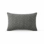 A&L °115 Chevron Lumbar Cushion Cover - Monochrome Sofa Cushion