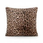 A&L °116 Leopard Print Cushion Cover - Soft Plush Scatter Cushion
