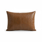 A&L °119 Brown Vegan Leather Lumbar Cushion Cover - Sofa Cushion