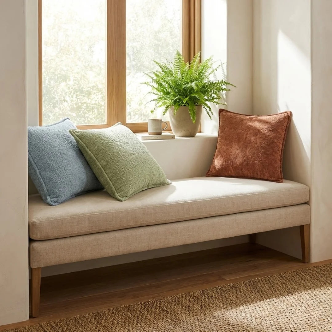 A&L °122 Soft Chenille Cushion Cover – Textured Sofa Scatter Cushion