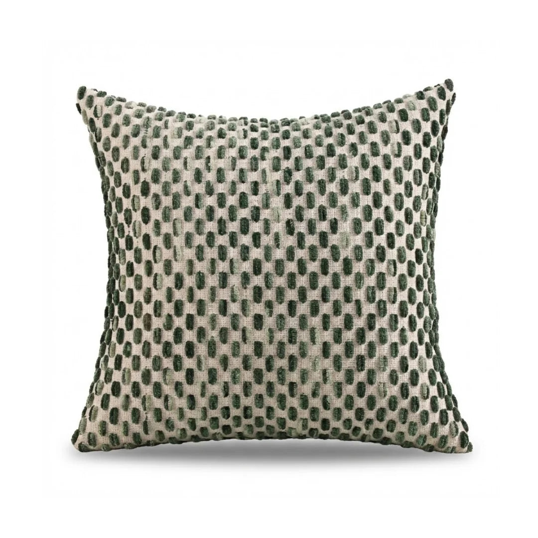 A&L °123 Green Chenille cushion cover - Textured Sofa Scatter