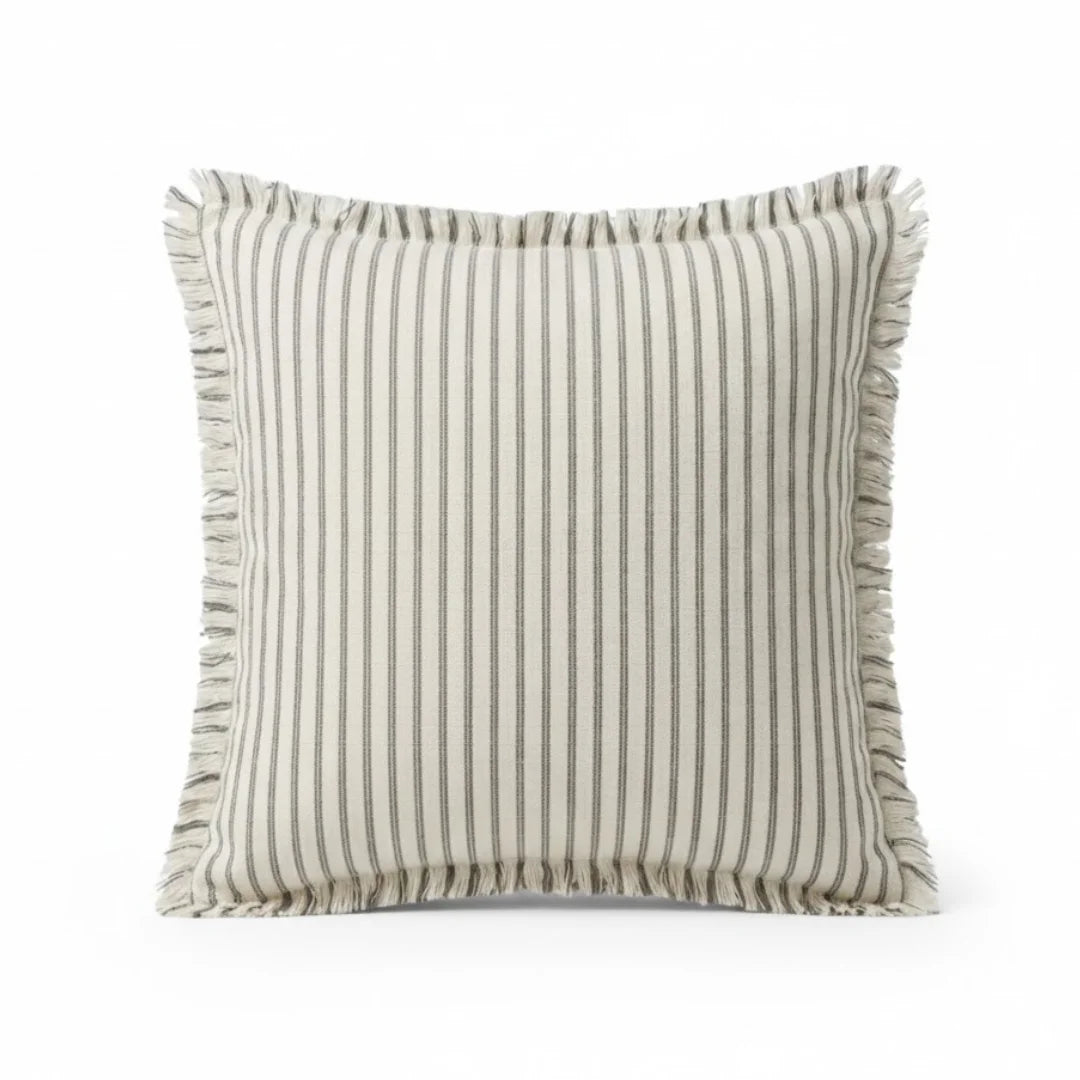 A&L °125 Striped Sofa Cushion Cover - Ruffled Scatter