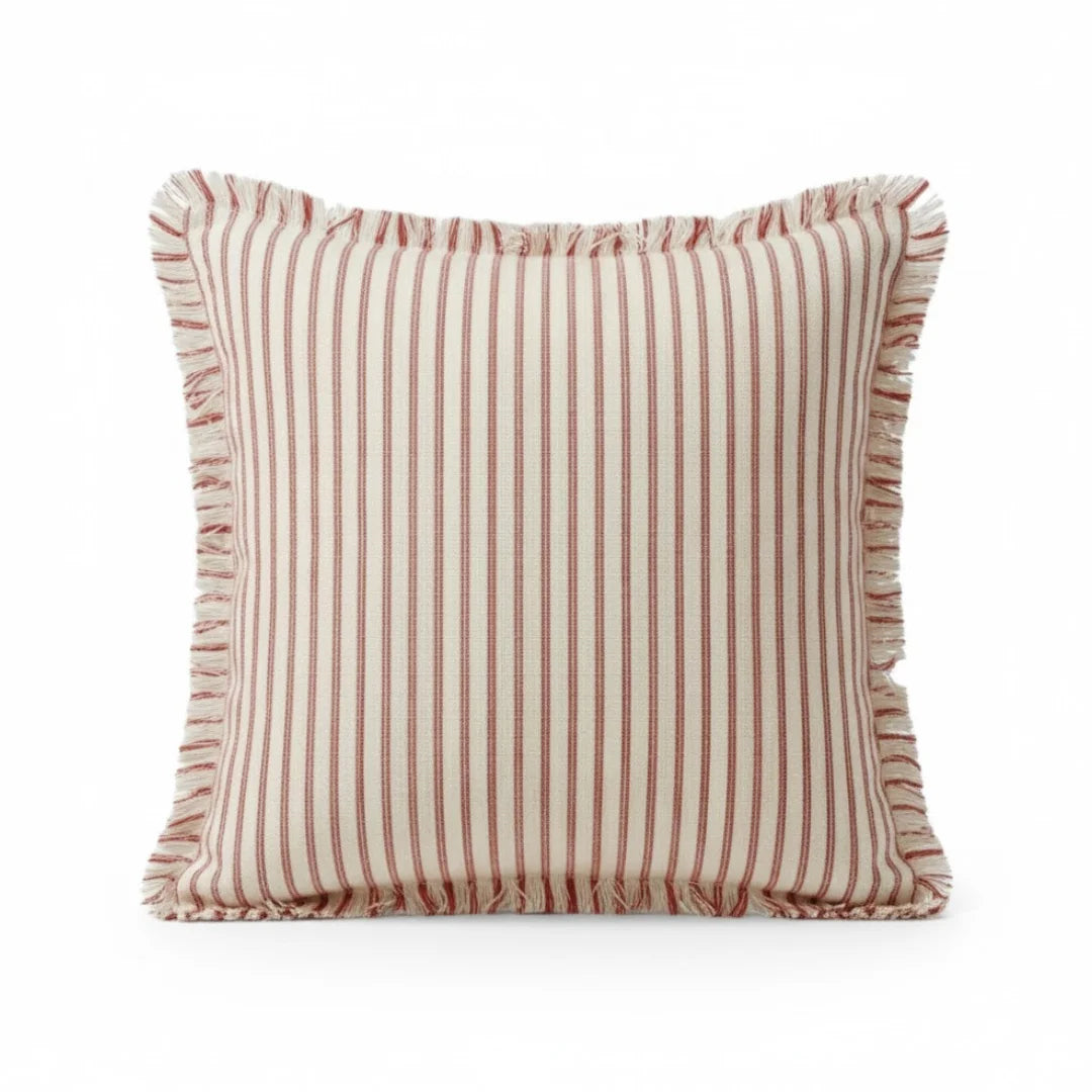 A&L °125 Striped Sofa Cushion Cover - Ruffled Scatter