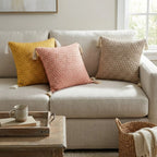 A&L °126 Woven Plaid Cushion Cover – Boho Tasseled Sofa Cushion