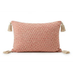 A&L °127 Sage Green Lumbar cushion cover - Woven Boho Tassels