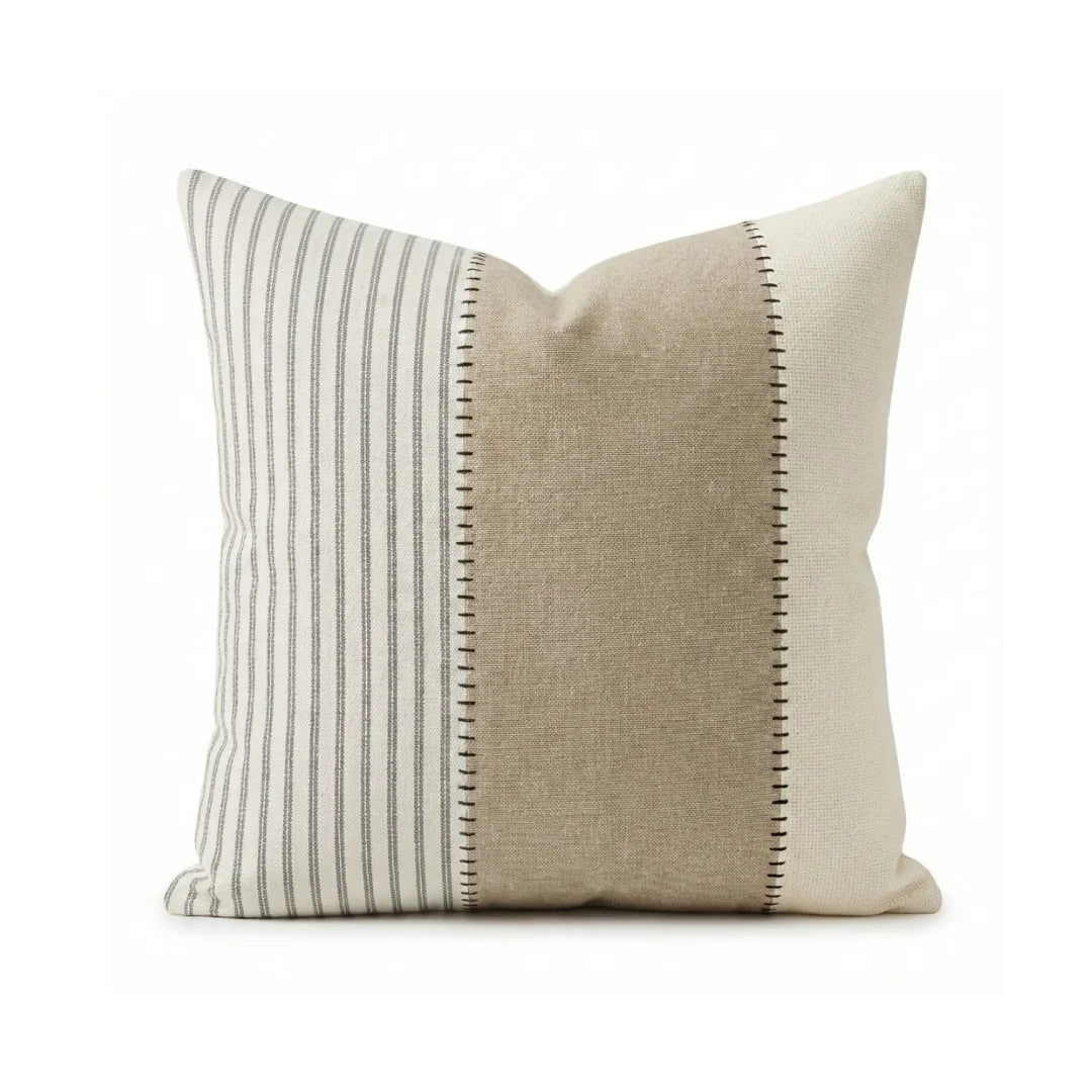 A&L °135 Boho Stripe Cushion Cover - Stitched Sofa Scatter