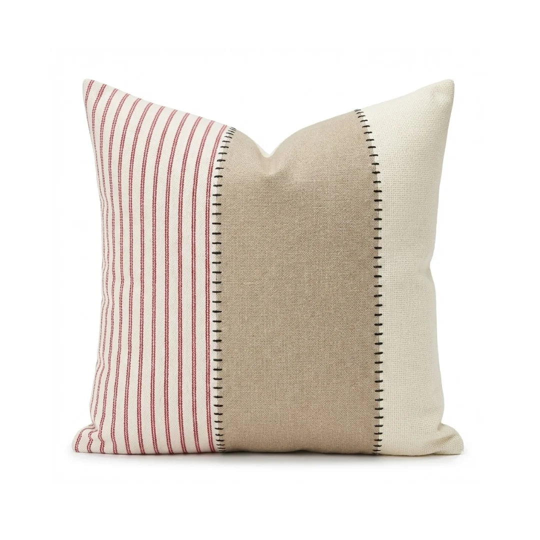 A&L °135 Boho Stripe Cushion Cover - Stitched Sofa Scatter