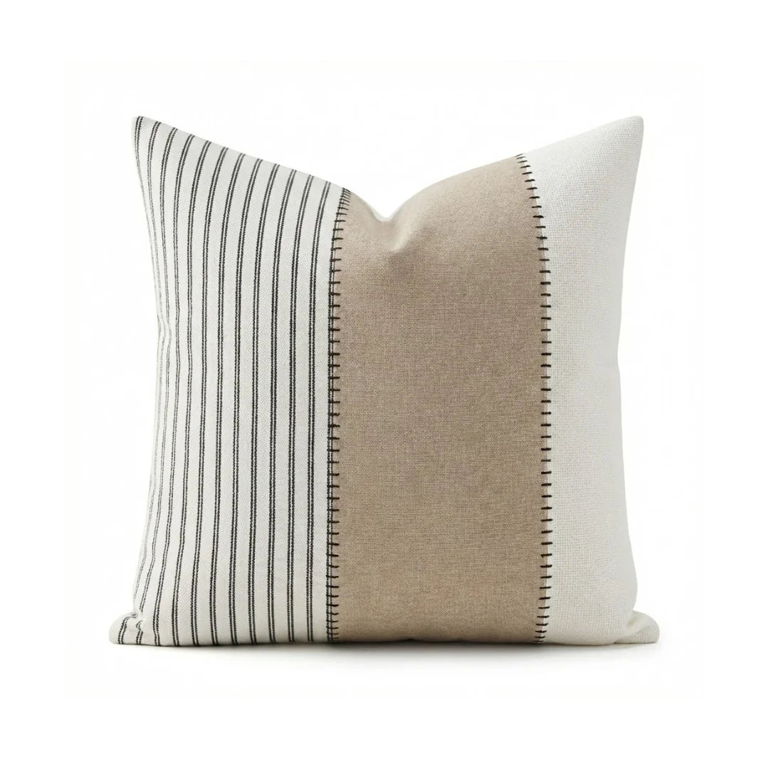 A&L °135 Boho Stripe Cushion Cover - Stitched Sofa Scatter