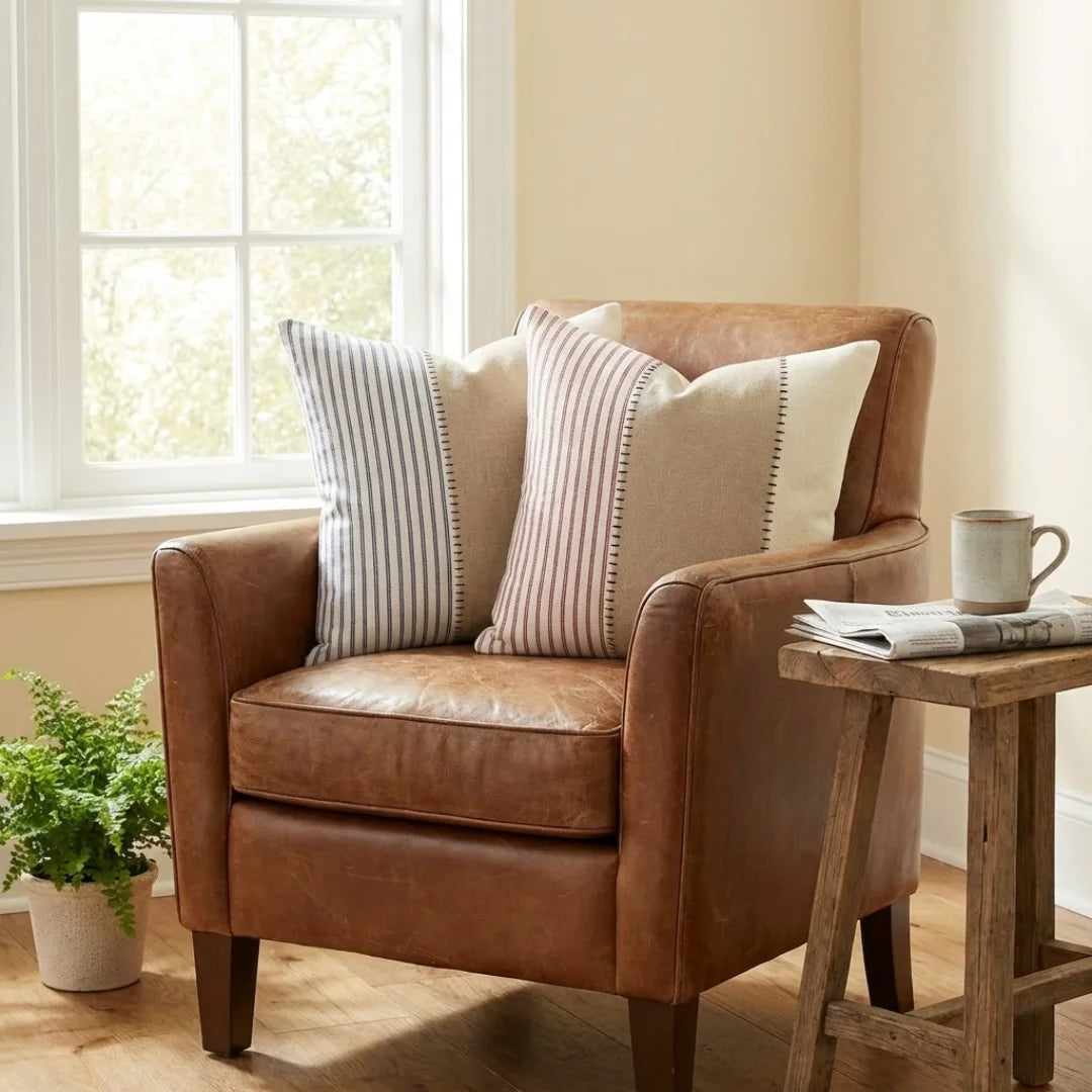 A&L °135 Boho Stripe Cushion Cover - Stitched Sofa Scatter