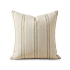 A&L °138 Woven Stripe Cushion Cover - Textured Boho Style