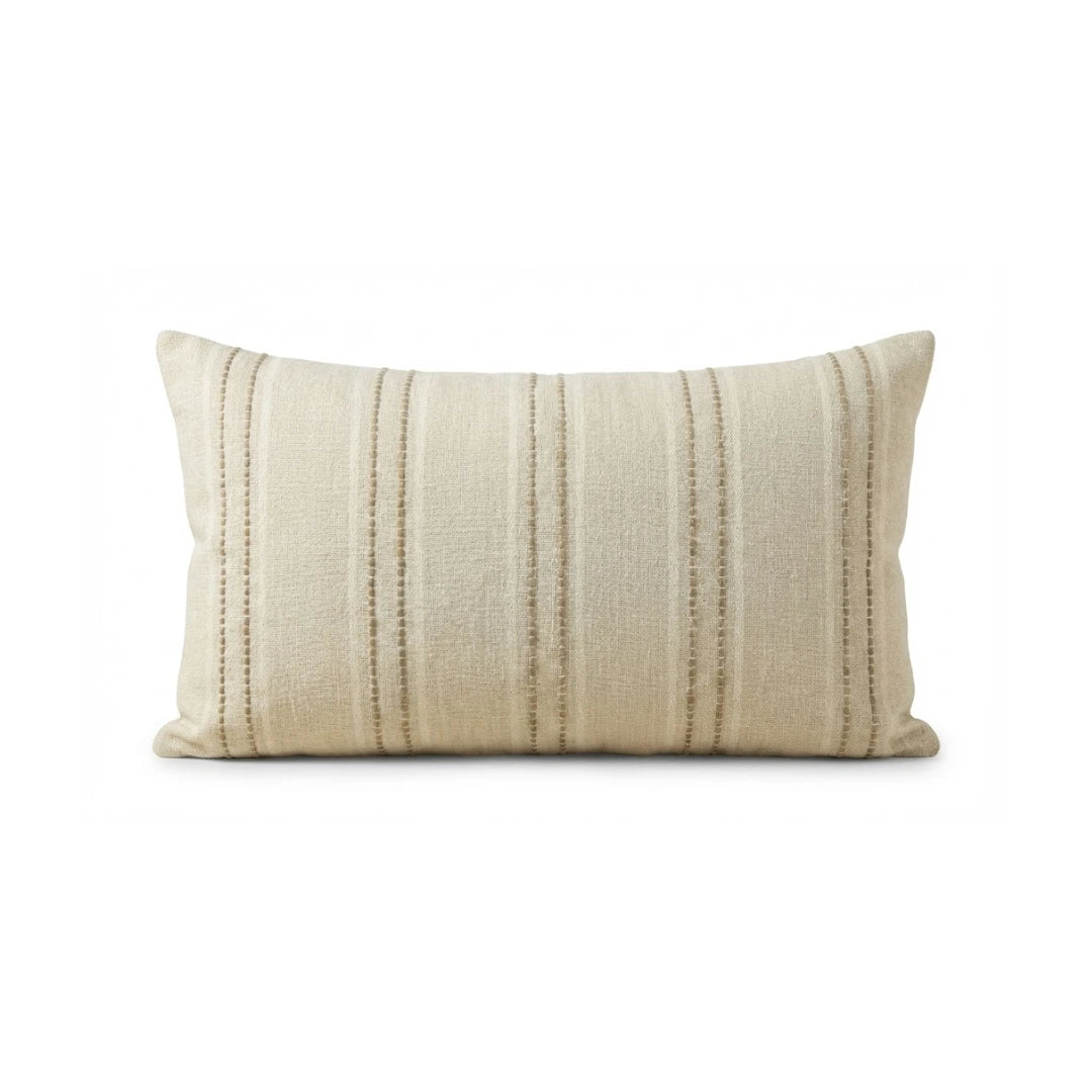 A&L °139 Textured Stripe Cushion Cover - Modern Boho Lumbar