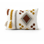 A&L °145 Boho Lumbar Cushion Cover - Tufted Geometric Style