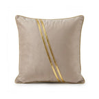 A&L °147 Velvet Scatter Cushion Cover - Gold Stripe