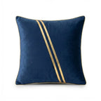A&L °147 Velvet Scatter Cushion Cover - Gold Stripe