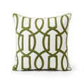 A&L °148 Green Embroidered Cushion Cover - For Sofa Character