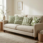 A&L °148 Green Embroidered Cushion Cover - For Sofa Character