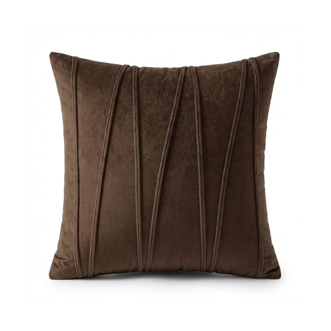 A&L °149 Velvet Cushion Cover - Wavy Pleated Design for Sofa