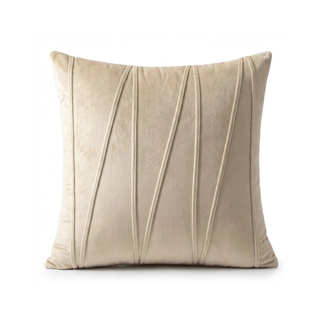 A&L °149 Velvet Cushion Cover - Wavy Pleated Design for Sofa