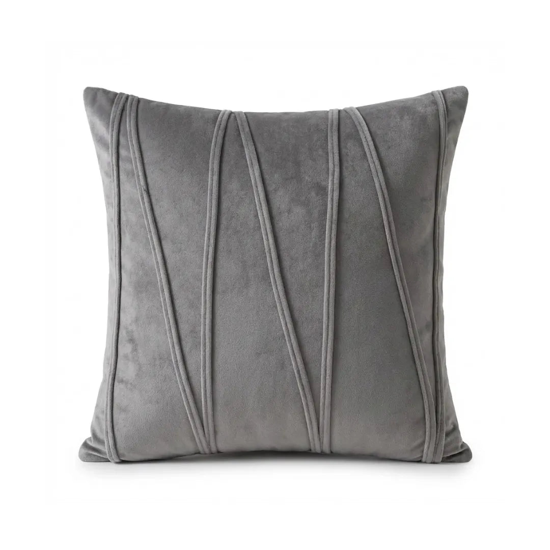 A&L °149 Velvet Cushion Cover - Wavy Pleated Design for Sofa