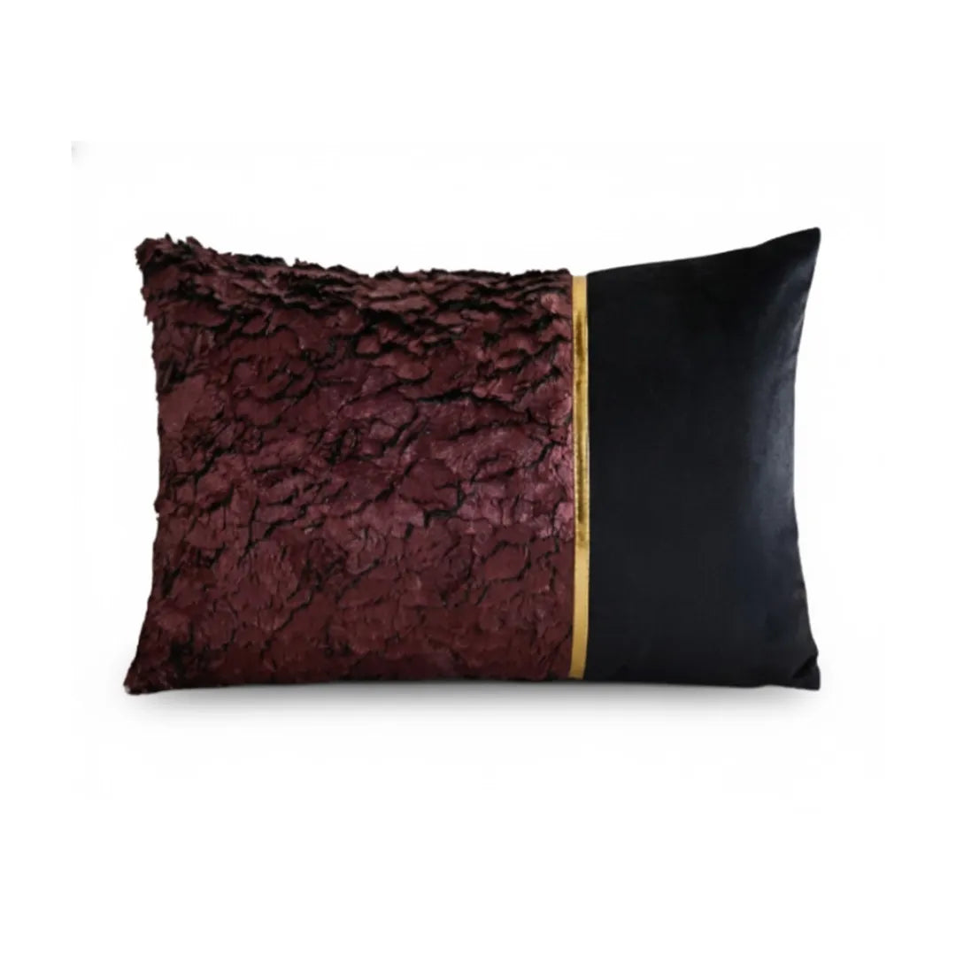 A&L °156 Velvet Lumbar cushion cover - Modern Textured Design