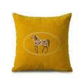 A&L °157 Embroidered Horse Cushion Cover - Decorative Sofa Cushion