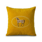 A&L °157 Embroidered Horse Cushion Cover - Decorative Sofa Cushion