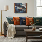 A&L °157 Embroidered Horse Cushion Cover - Decorative Sofa Cushion