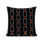 A&L °158 Velvet Cushion Cover - Geometric Link Pattern Sofa Cushion