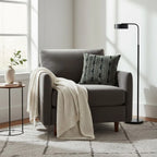 A&L °158 Velvet Cushion Cover - Geometric Link Pattern Sofa Cushion