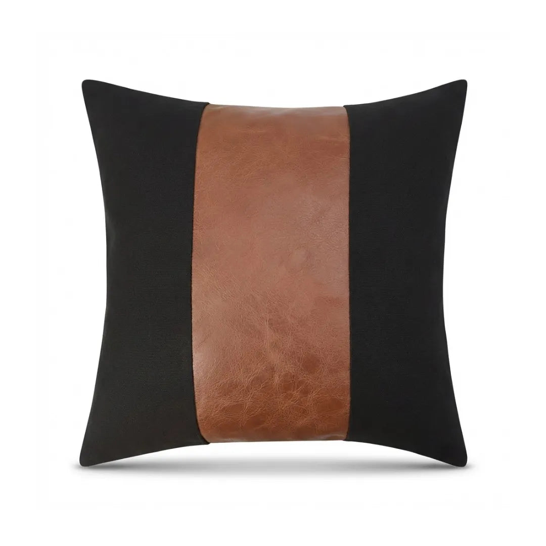 A&L °163 Leather-look Patchwork cushion cover - Modern Sofa Cushion