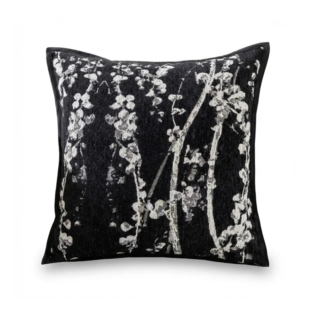 A&L °167 Chenille Cushion Cover - Floral Patterned Scatter Cushion