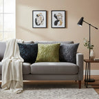 A&L °168 Velvet Floral cushion cover - Modern Decorative Sofa Cushion