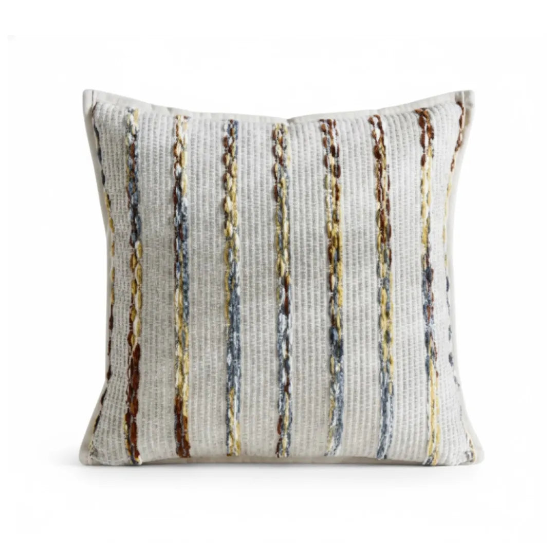 A&L °169 Textured Stripe Cushion Cover - Boho Scatter Sofa Cushion
