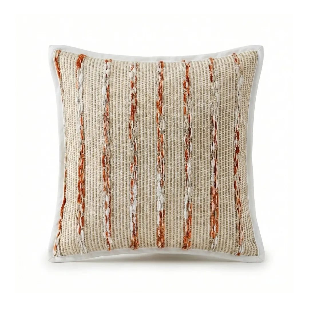 A&L °169 Textured Stripe Cushion Cover - Boho Scatter Sofa Cushion