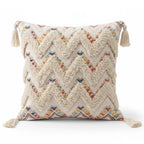 A&L °173 Boho Textured Cushion Cover - Tufted Geometric Design