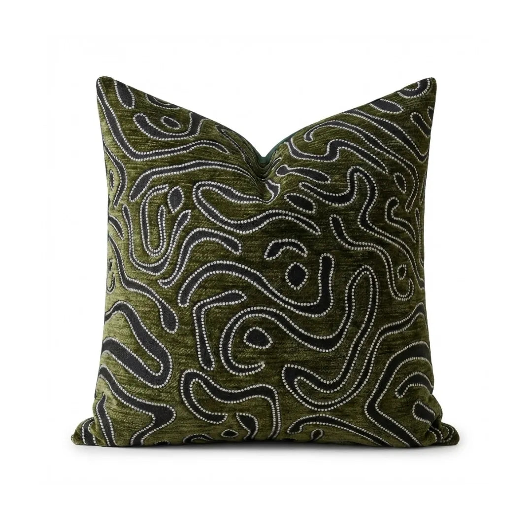 A&L °174 Abstract Scatter Cushion Cover - Textured Chenille Design