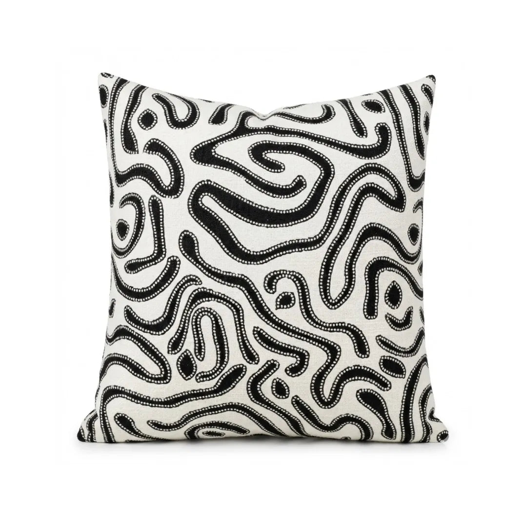 A&L °174 Abstract Scatter Cushion Cover - Textured Chenille Design