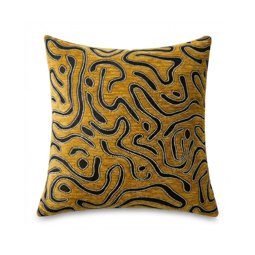 A&L °174 Abstract Scatter Cushion Cover - Textured Chenille Design